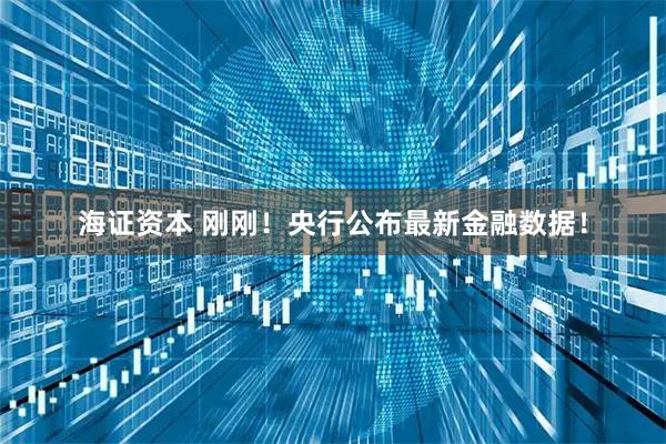 海证资本 刚刚！央行公布最新金融数据！